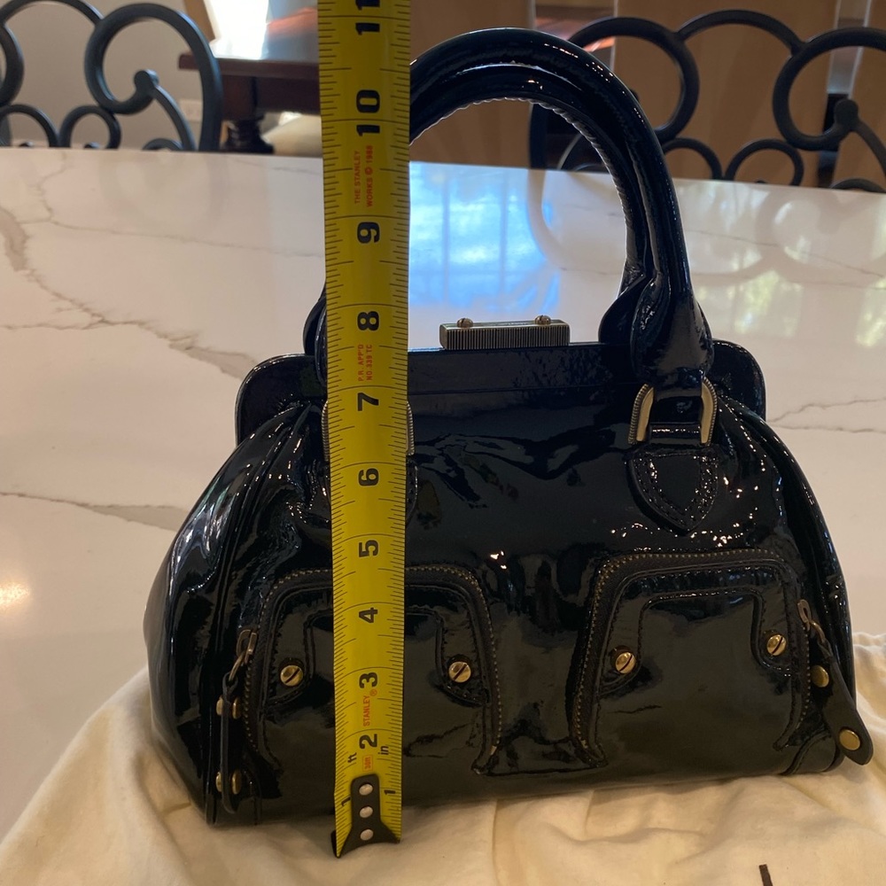 Cole Haan Black Patent Leather Handle Purse - Picture 10 of 13